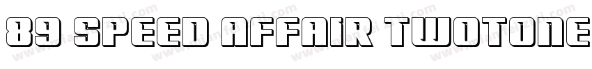 89 Speed Affair Twotone字体转换
